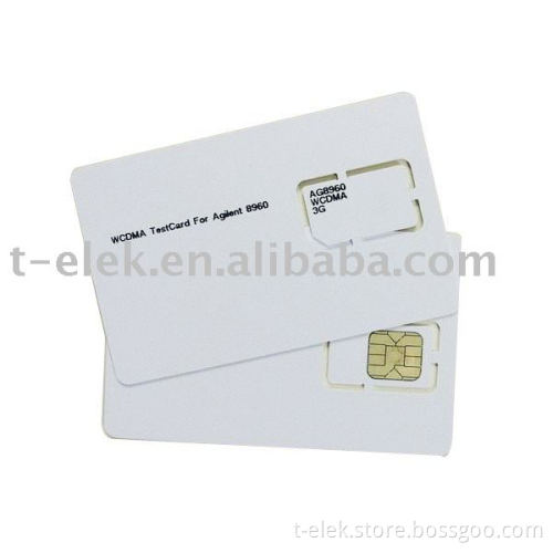WCDMA test card for mobile phone